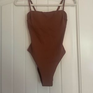 NWOT Oysho Dusty Pink One-piece Swimsuit